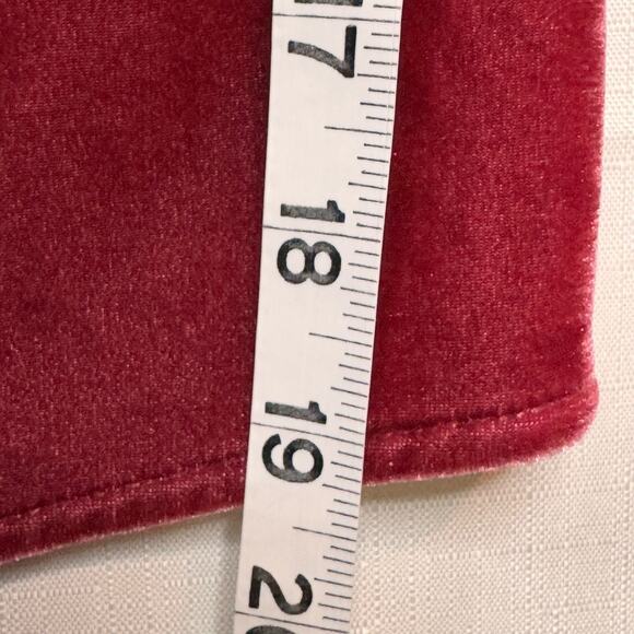 SOFT SURROUNDINGS Boyfriend Button Down Shirt Velour Tunic Length Size L Boho - Picture 9 of 9